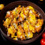 Crispy Chicken with Cheese Sauce