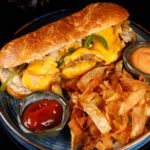 Philly Cheese Chicken Steak Sandwich